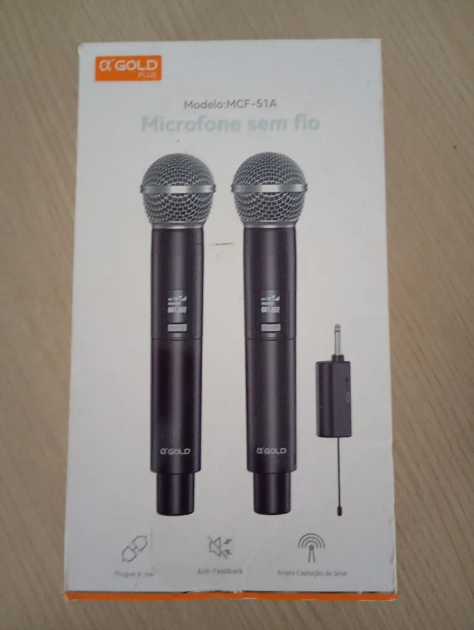 VENDE-SE MICROFONE SEM FIO NOVO - Foto 4