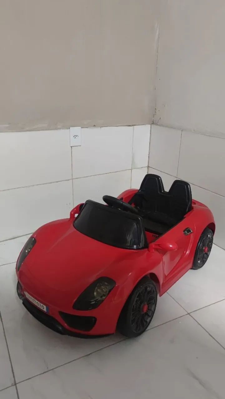 Carrinho eletrico crianças vermelho