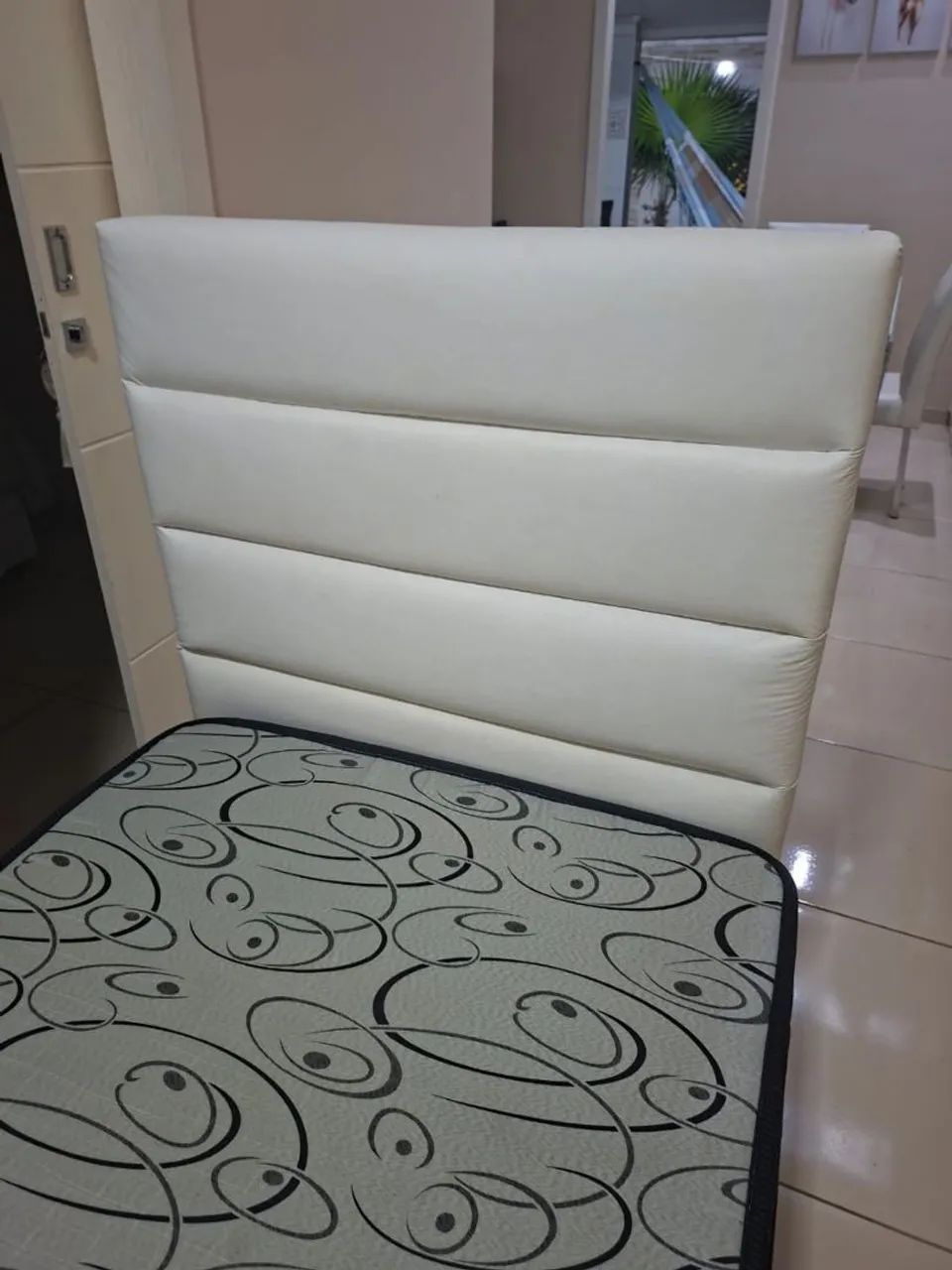 Cama solteiro (colchão e base ortobom + cabeceira - Foto 4