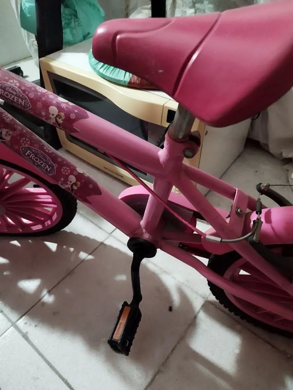 Bicicleta aro 16 rosa - Foto 5