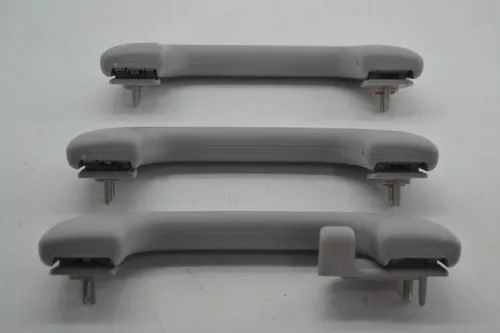 Kit Com 3 Puxador Alça Teto Pqp Creta 2021 Original Cinza-escuro - Foto 2