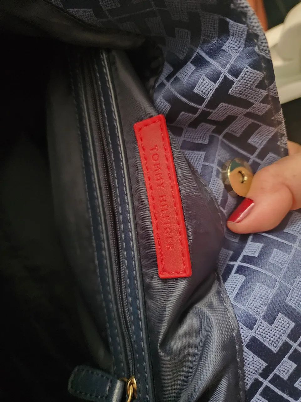 Bolsa tote Tommy Hilfiger azul - Foto 5