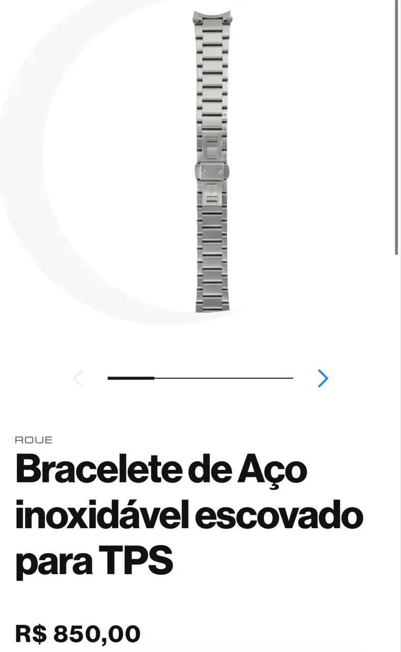 Pulseira / Bracelete de aço Roue TPS - Foto 4
