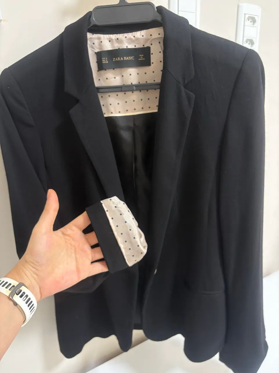 Blazer Zara Tam P cor preta - Foto 4