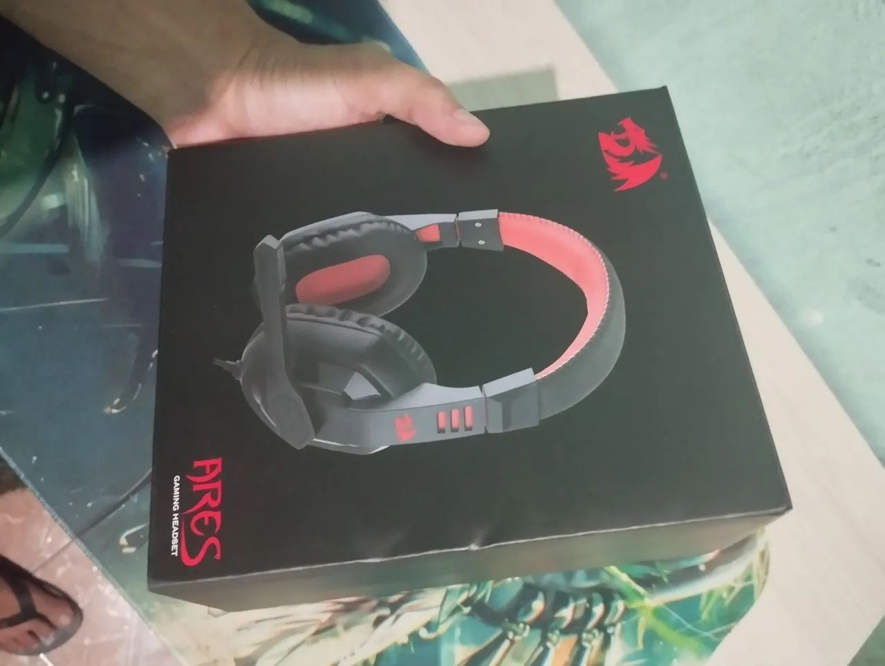 Fone gamer Da Redragon Preto  - Foto 2