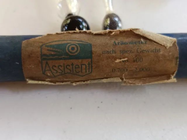 Antigo Pesa-Leite e Densímetro Alemão Assistent com Estojos - Foto 2