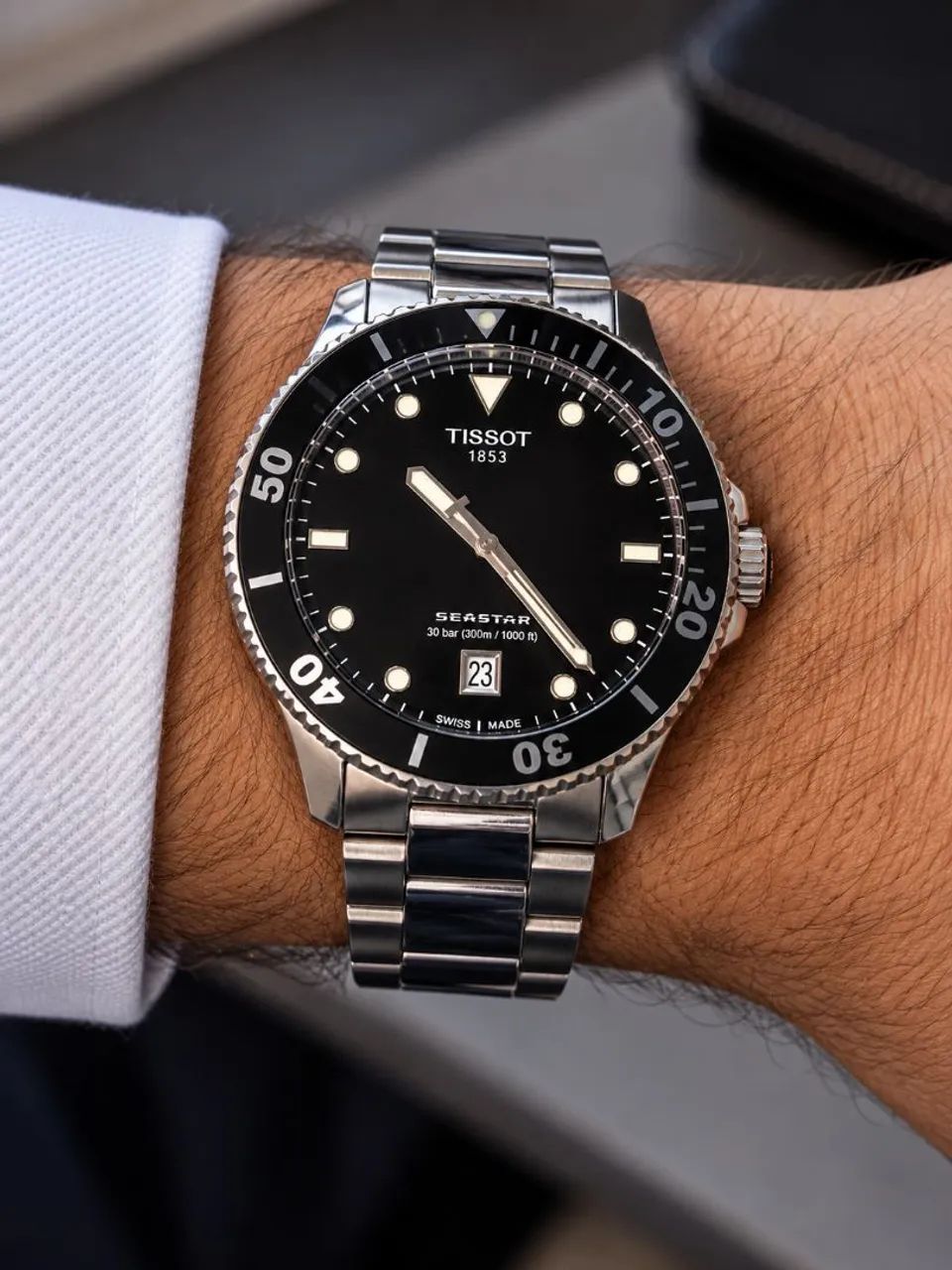 Relógio TISSOT SEASTAR 1000 QUARTZ 40MM - Foto 3