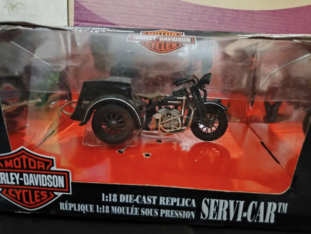 Miniatura Harley Davidson Servi Car Maisto 1/18