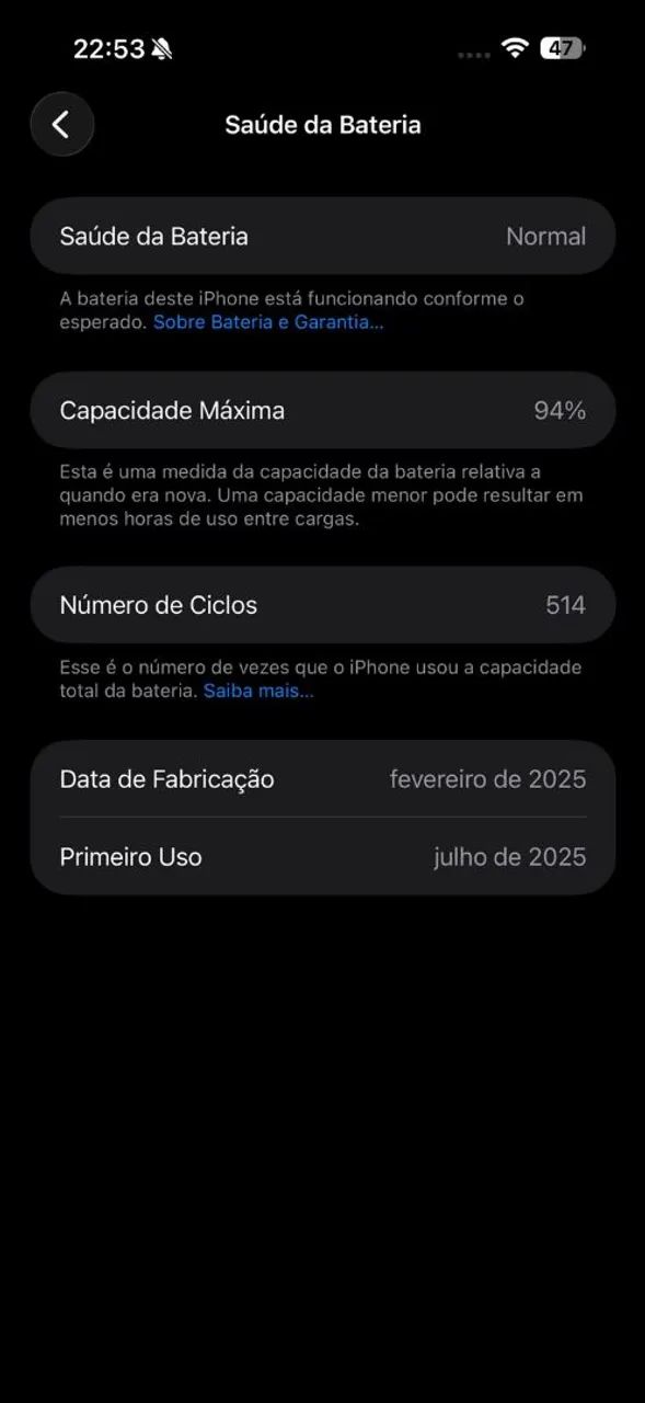 iPhone 16 Pro Max - 94% de bateria - Com caixa - Excelente estado - Foto 4