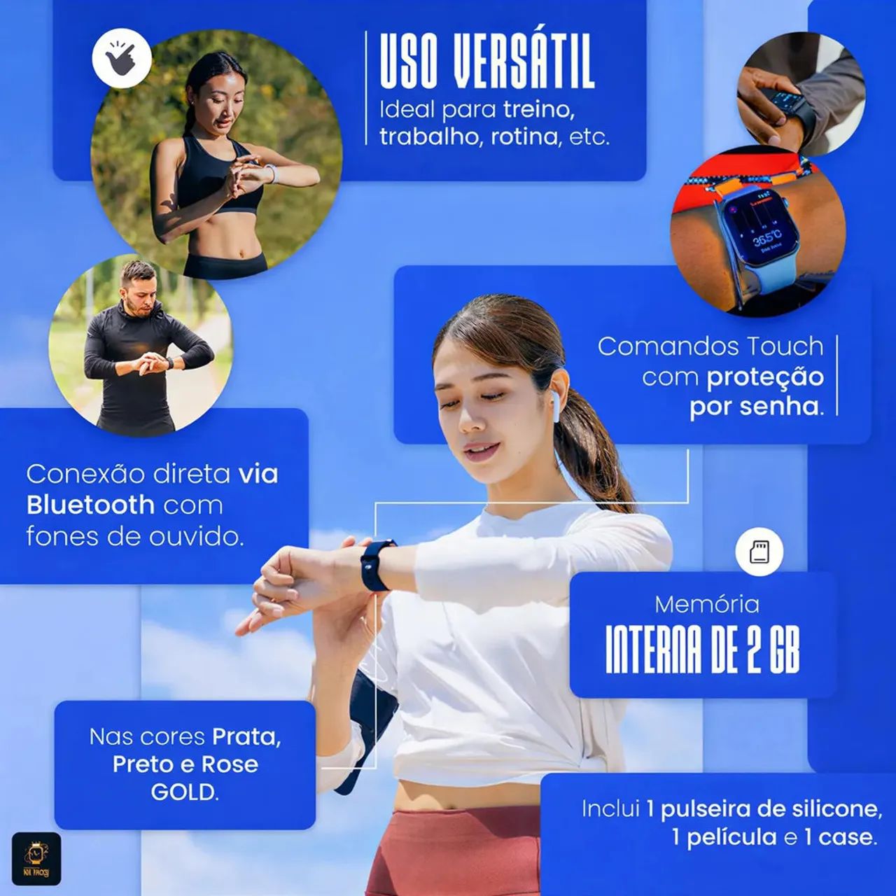 RELÓGIO MICROWEAR SMARTWATCH S11 MINI - Foto 5