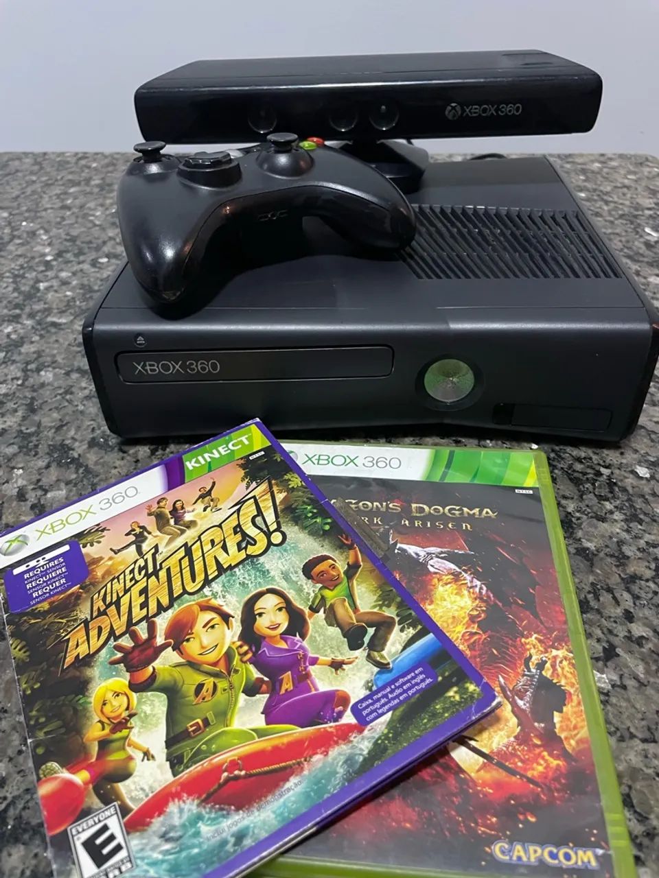 xbox 360 slim com kinect