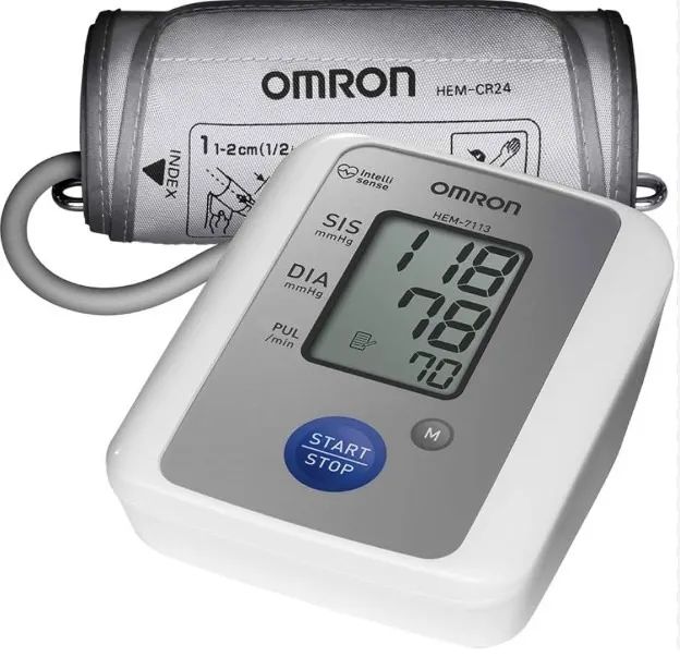 Monitor de Pressão Arterial de Braço Omron HEM-7113 Branco e Azul - Foto 2