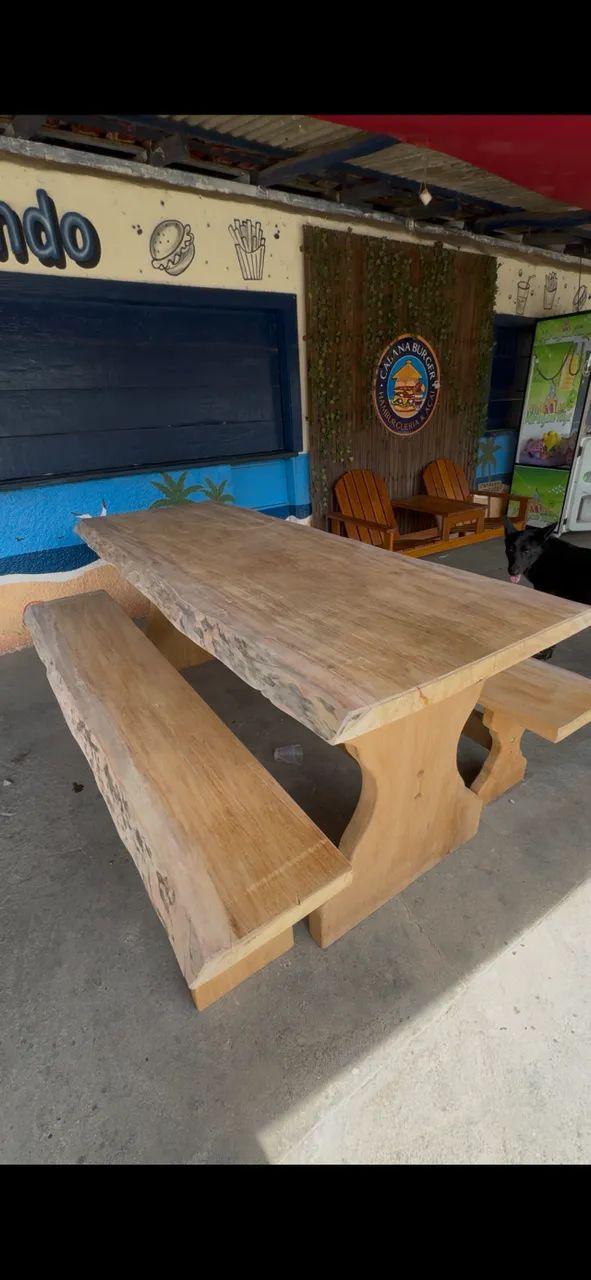 Mesa Peroba Rosa maciça  - Foto 3
