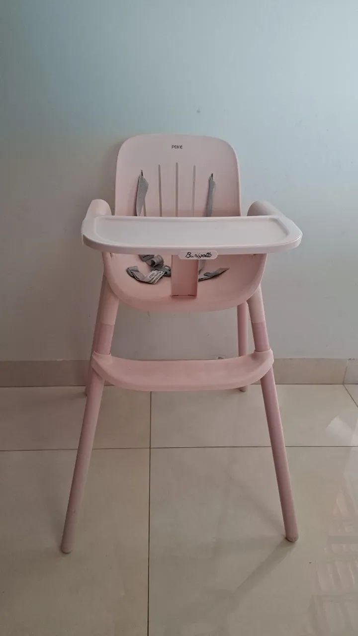 Cadeira de alimentação Burigotto Puke rosa 