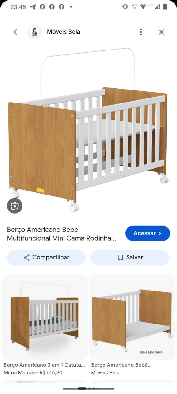 Berço Americano Bebê  - Foto 2