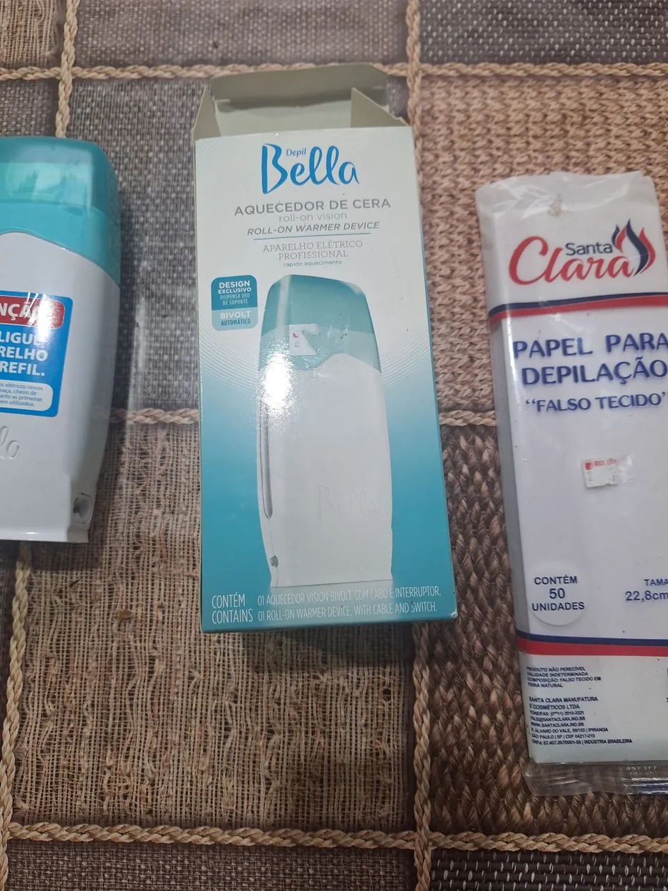 Aquecedor de Cera Depilatória,Cera e papel