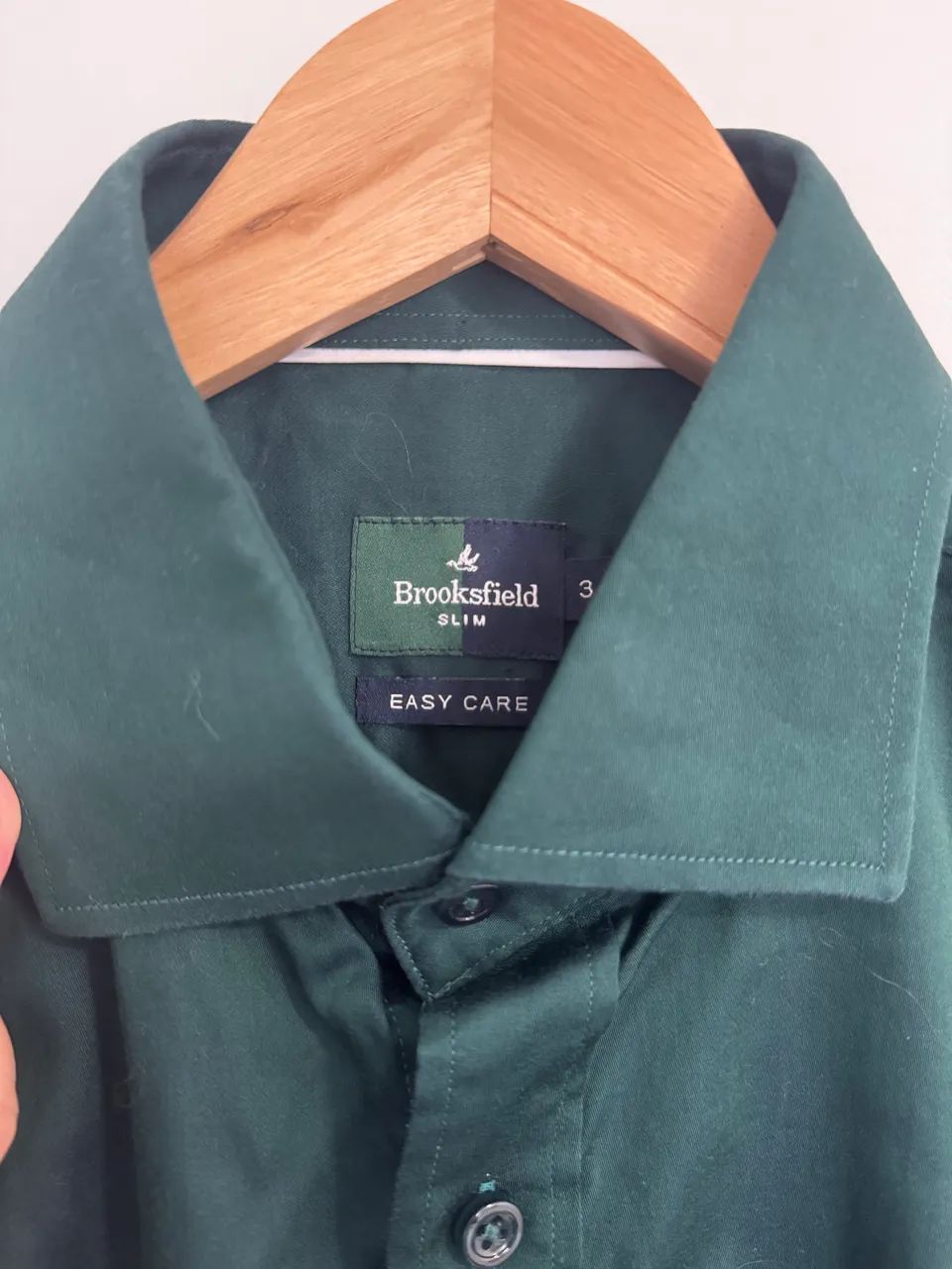 Camisa Brooksfield Verde, G - Foto 3