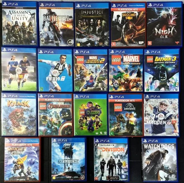 50 reais cada - Jogos PS4 - Ac cartão e Olx pay (temos outros jogos)