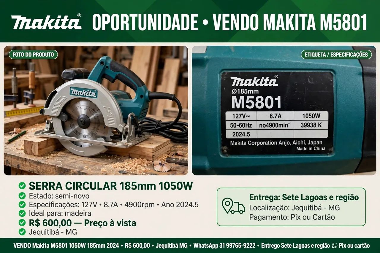 Vendo serra circula