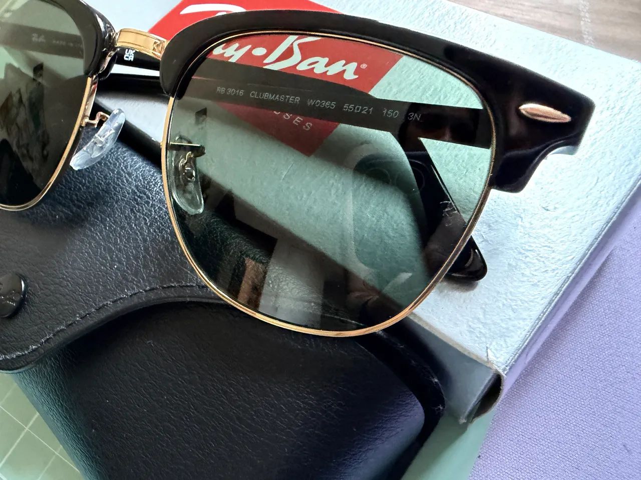 Óculos Ray-Ban Clubmaster original - Foto 2