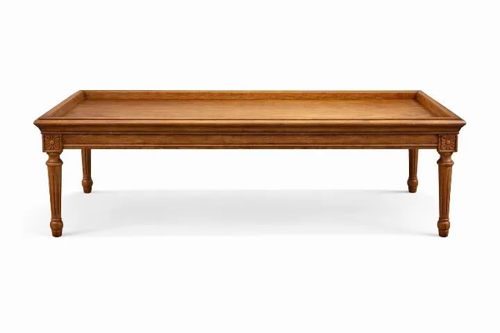 Mesa de Centro em Madeira Maciça Clássica  - Foto 3