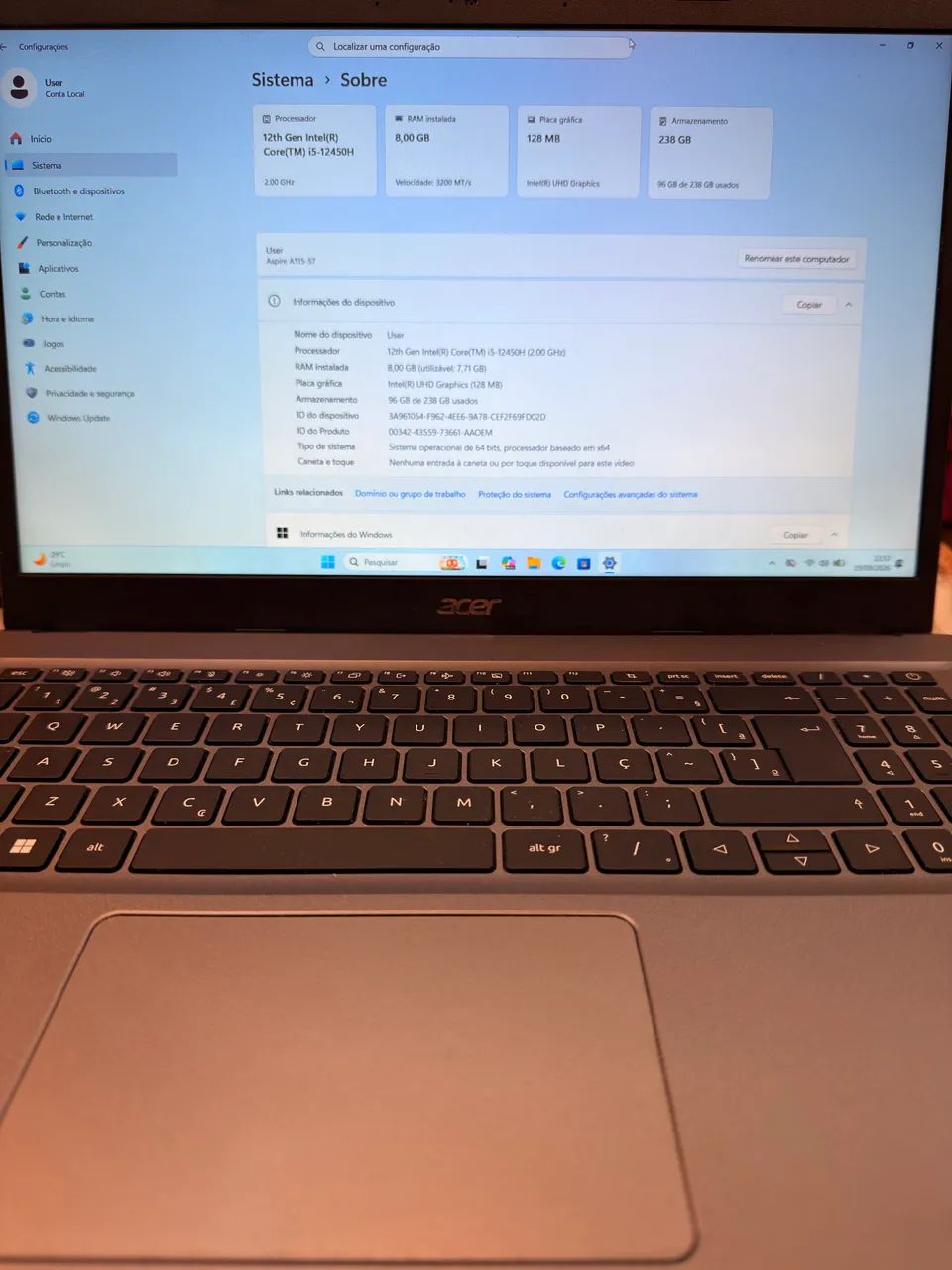 Notebook Acer Core I5 12Ger - Foto 4