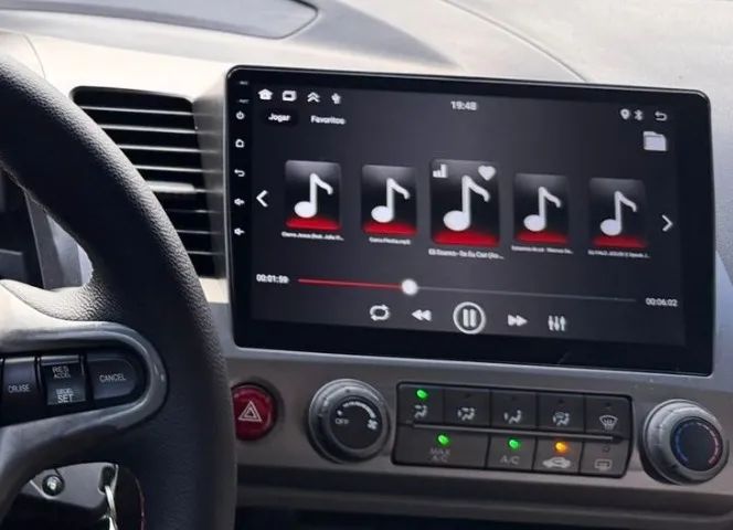 Multimidia Automotiva 10 Polegadas New Civic Android Auto, Car play, GPS