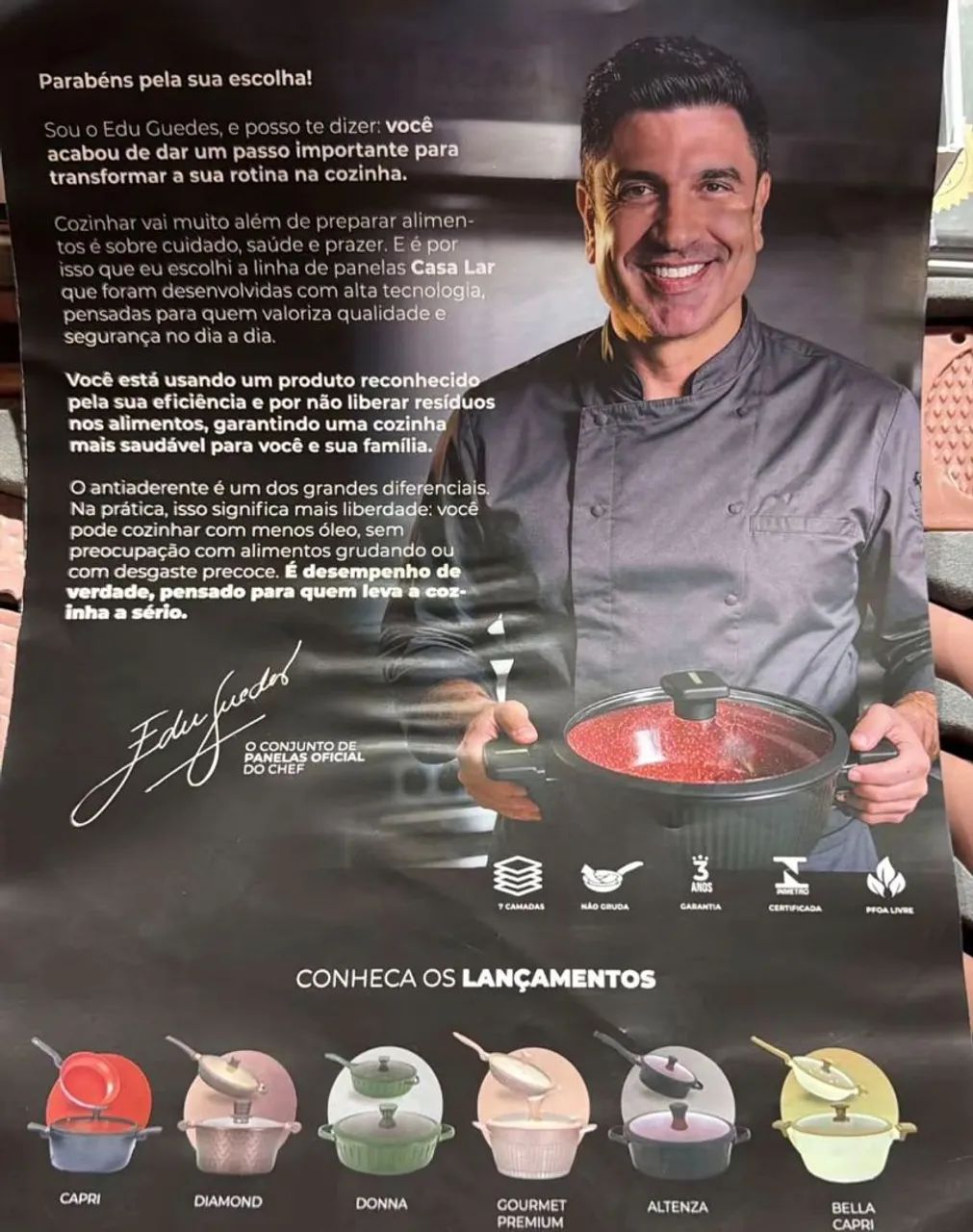 Jogo de panelas cerâmica 