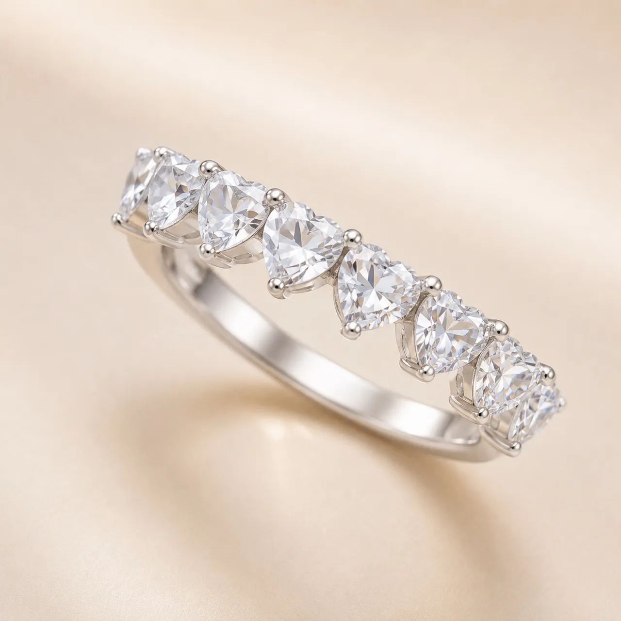 Anel Heart Line em Ouro 18k 750