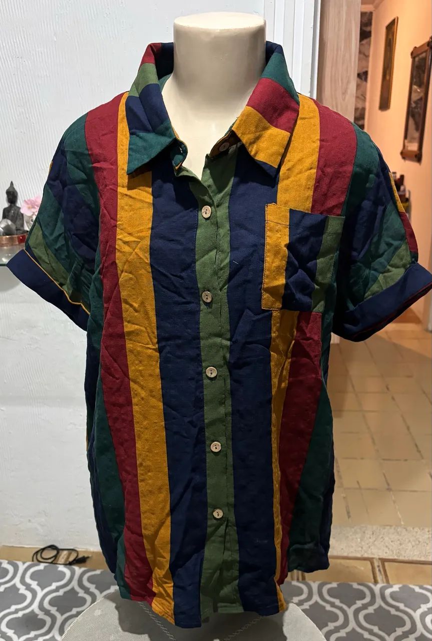 Blusa de listras coloridas  - Foto 4