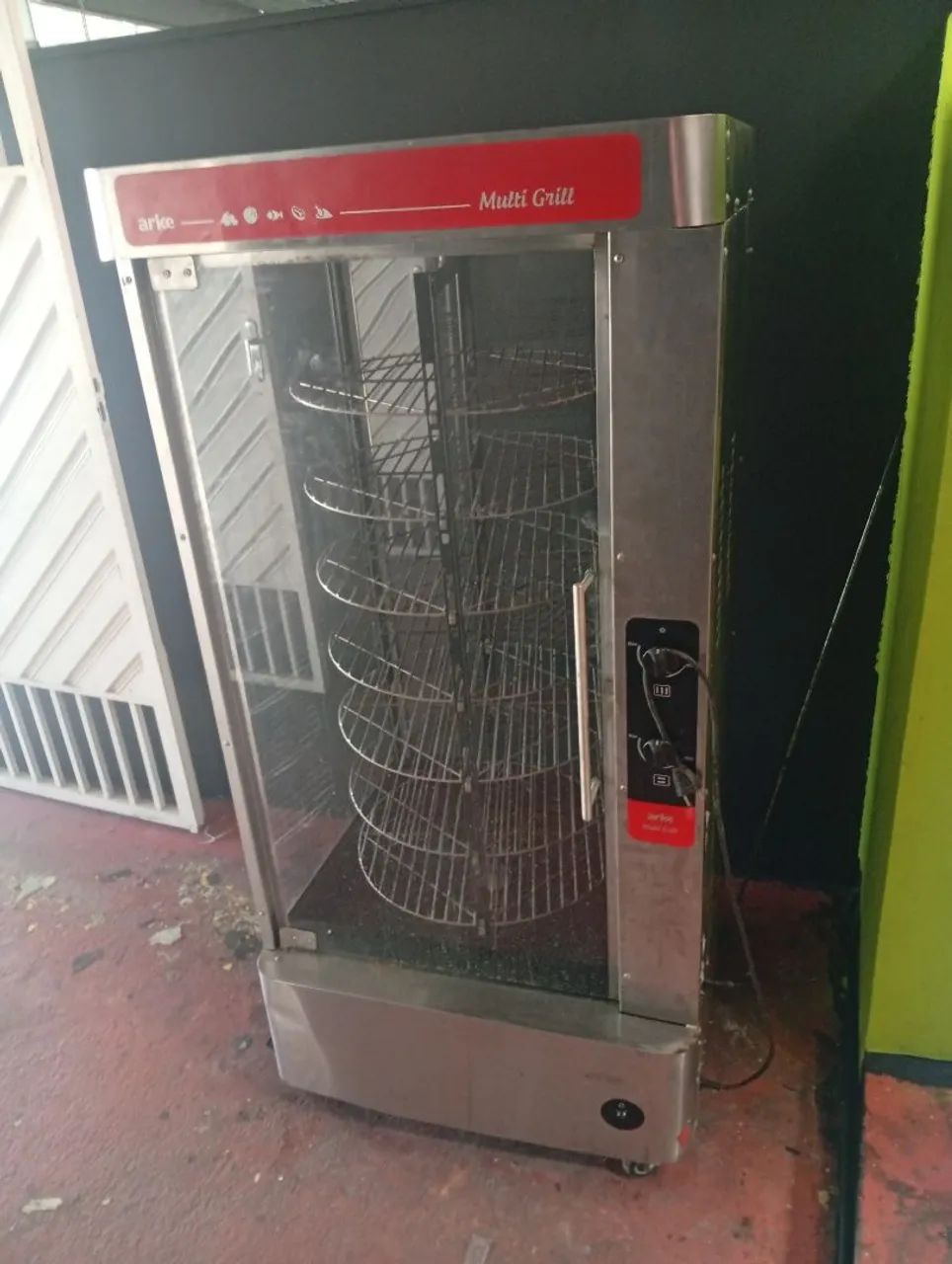 Máquina de assar frango multi grill 7 grelhas 