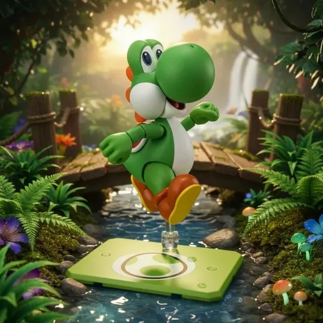 Figura de ação S.H.Figuarts Yoshi (SUPER MARIO)  - Foto 2