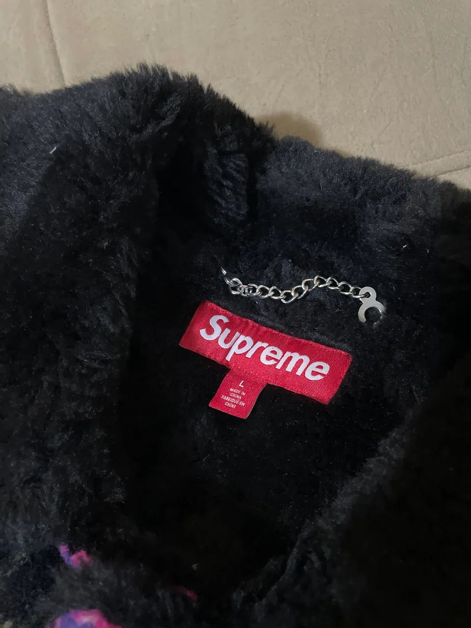 casaco supreme plaid car coat pink - Foto 4