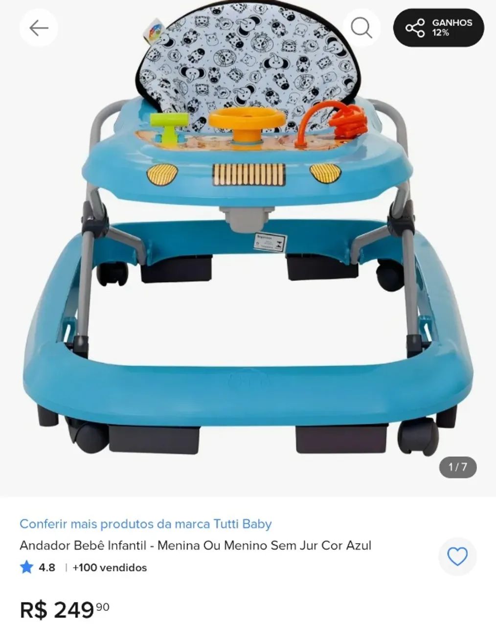 Andador para bebê  - Foto 3