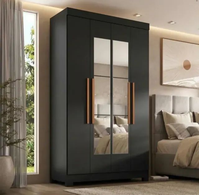 Guarda Roupa Ouro 100% MDF com 4 Portas e 2 Gavetas - Entrega Imediata! - Foto 2