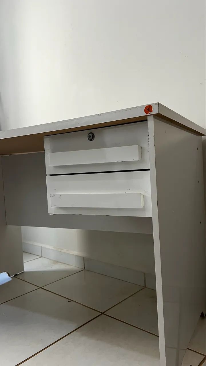 Mesa de escritório Branca - Foto 3