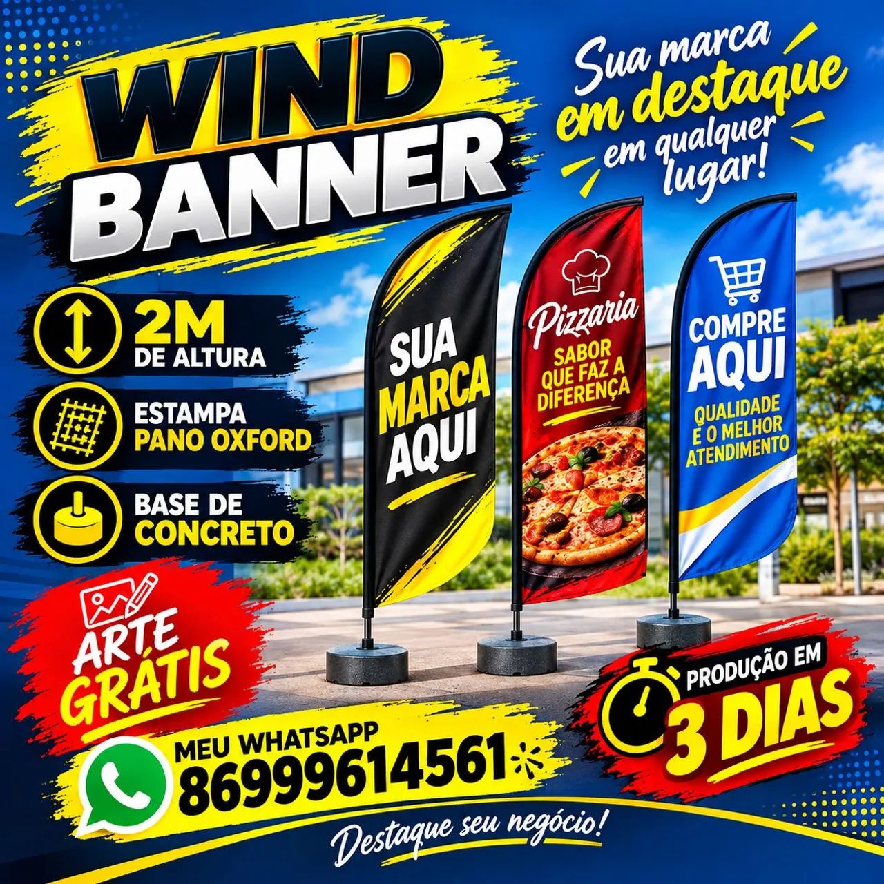 Wind banner 2m
