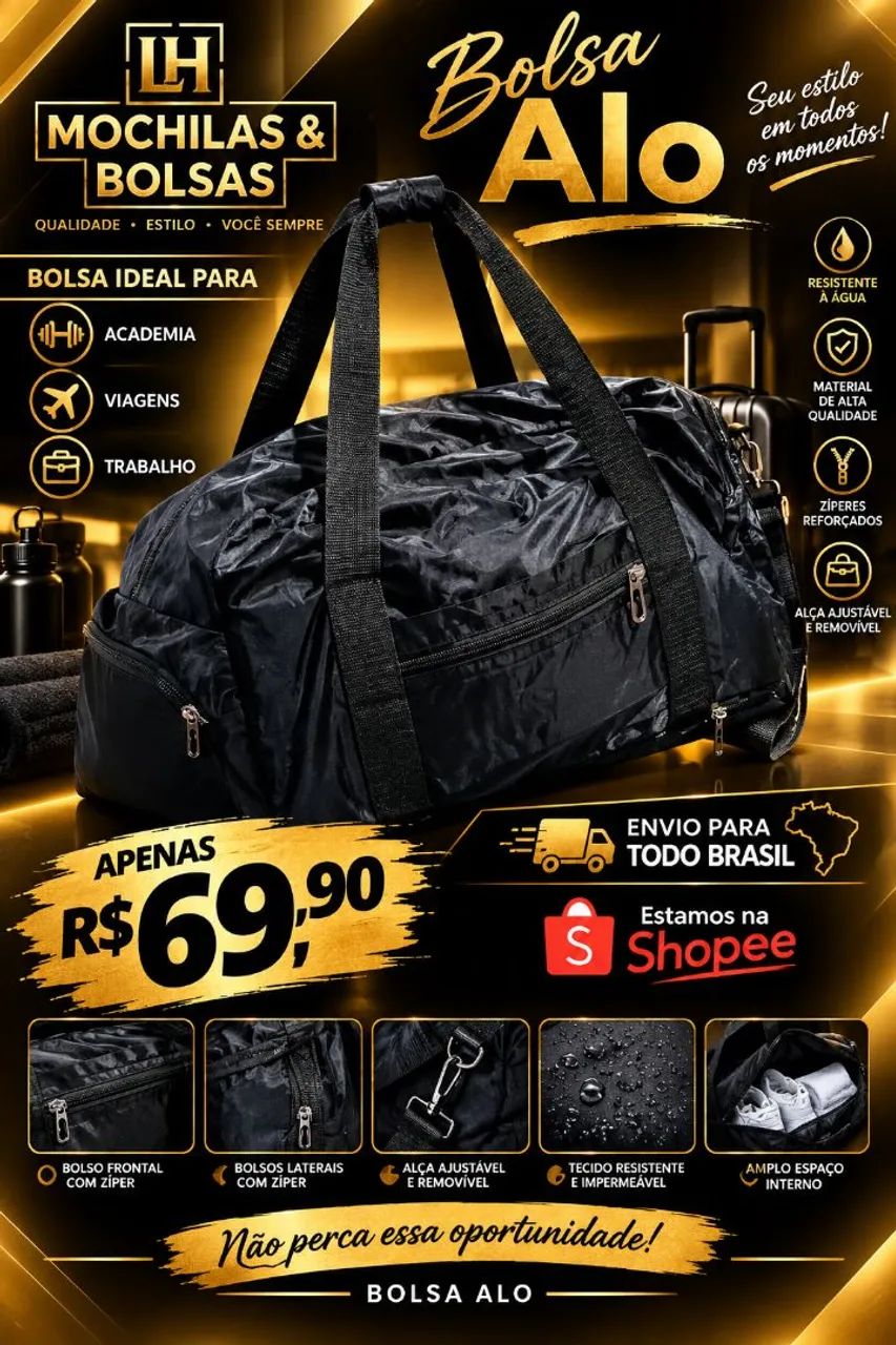 Bolsa para Academia e Viagem  - Foto 5