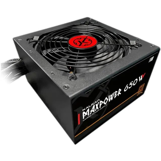 FONTE REAL 650WATTS KALKAN 80 PLUS PFC ATIVO