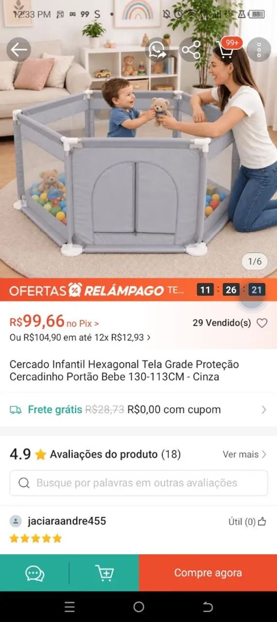 Berço cercadinho  - Foto 3