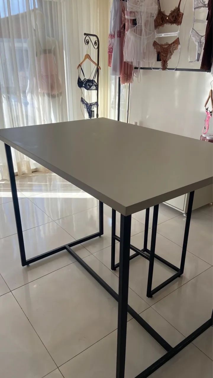 Mesa Mdf em trama de titânio  - Foto 2