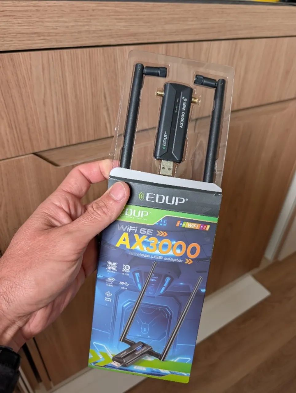 Adaptador Wifi 6e Tri Band Ax3000 3000mbps Usb 3.0