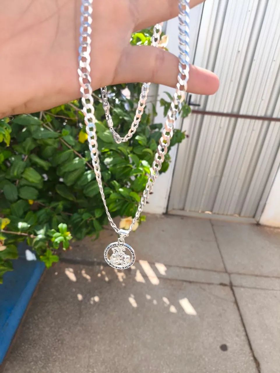 Corrente de prata 925 com pingente 