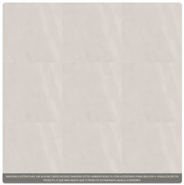 Porcelanato Biancogres Nantes Cream Satin 90x90 cm - NOVO!! - Foto 3