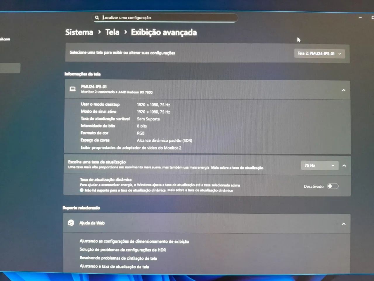 Monitor Pichau, 24" Painel IPS, 75Hz, Alto Falante - Foto 3