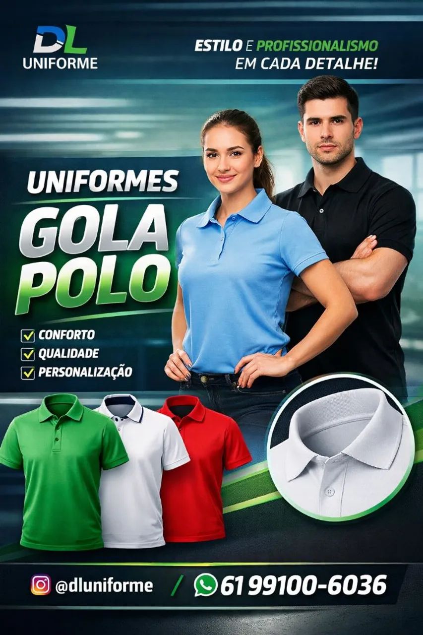 Gola Polo Bordada - Estampada 