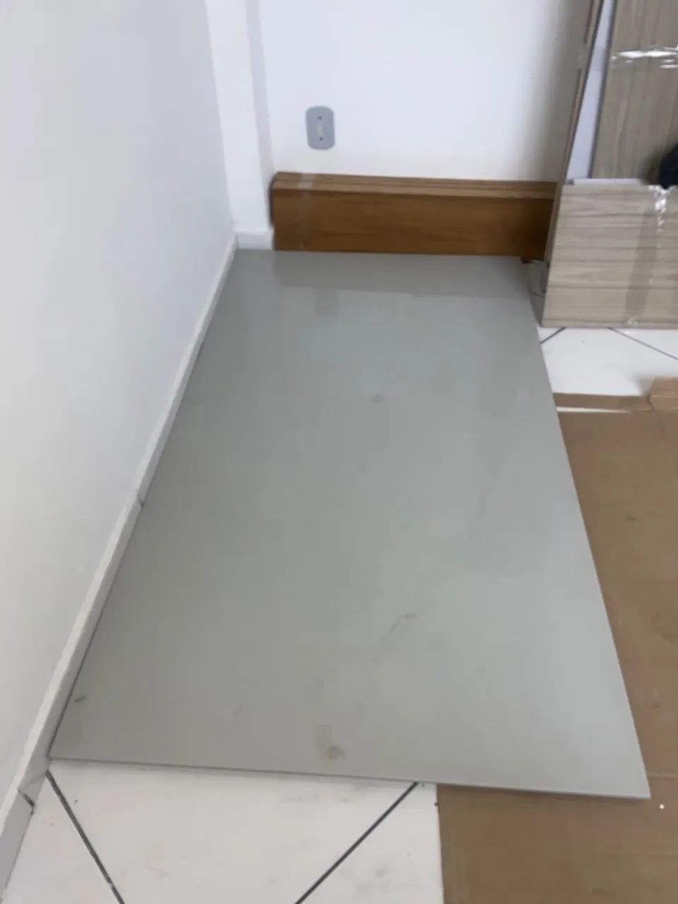 Tampo de mesa de laca com vidro - Foto 3