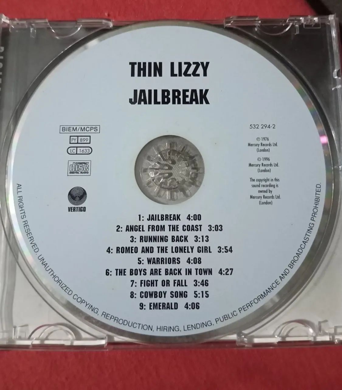 Cd Thin Lizzy Jailbreak import.como novo  - Foto 4