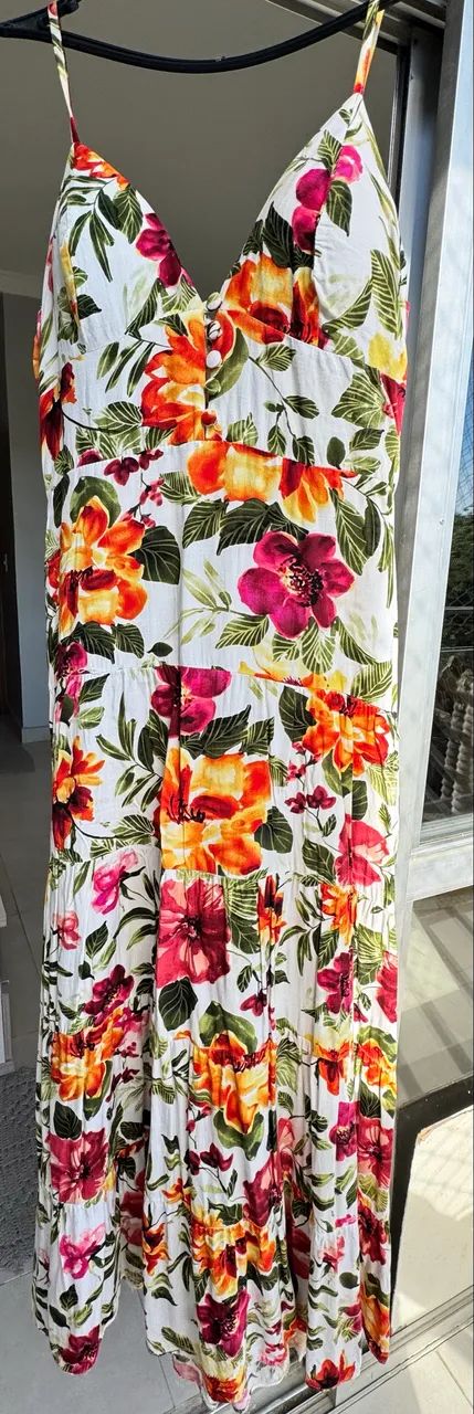 Vestido Floral Viscose com forro  - Foto 2