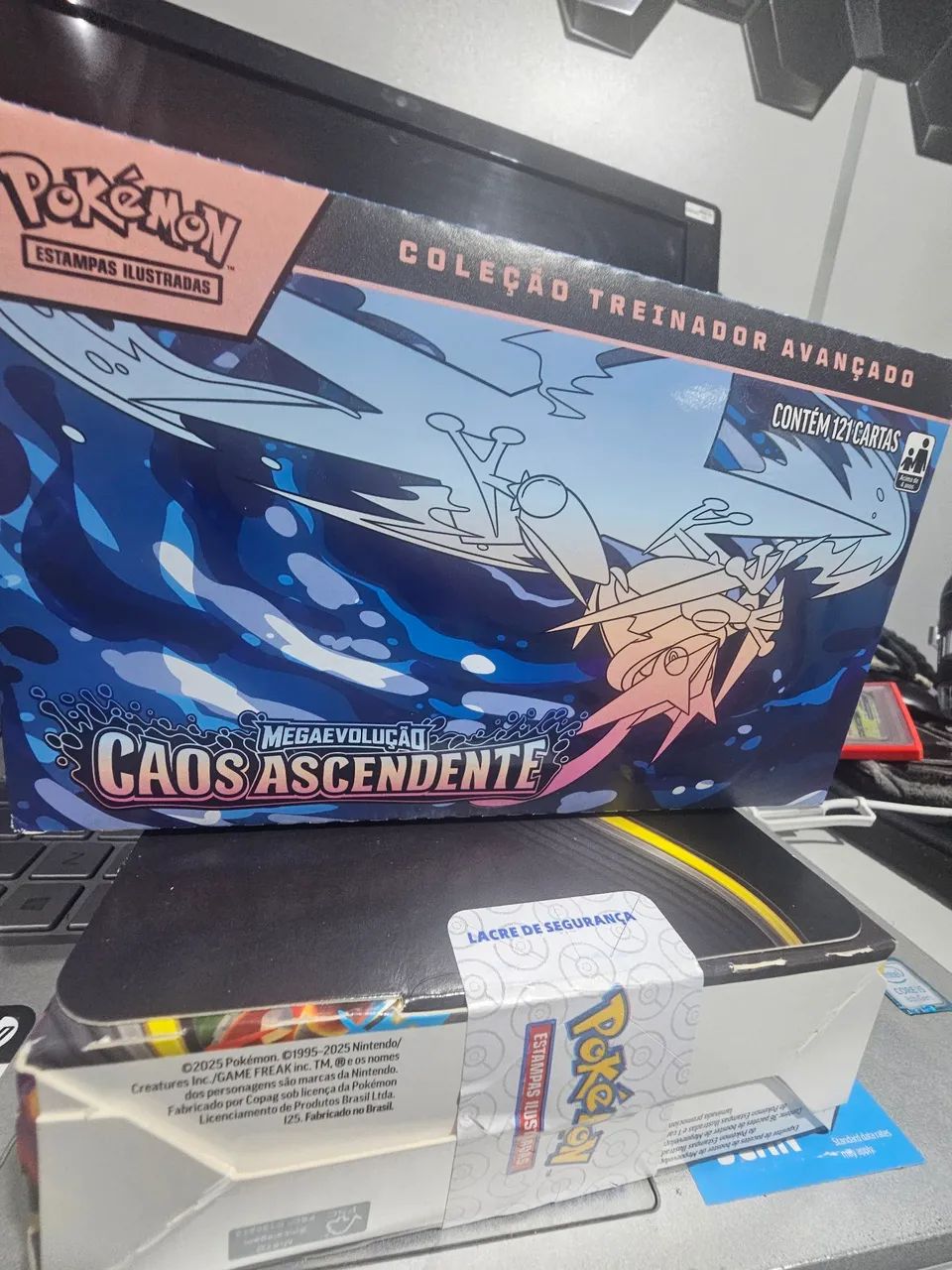 Combo Pokémon Mega Evolução Etb caos Ascendente
